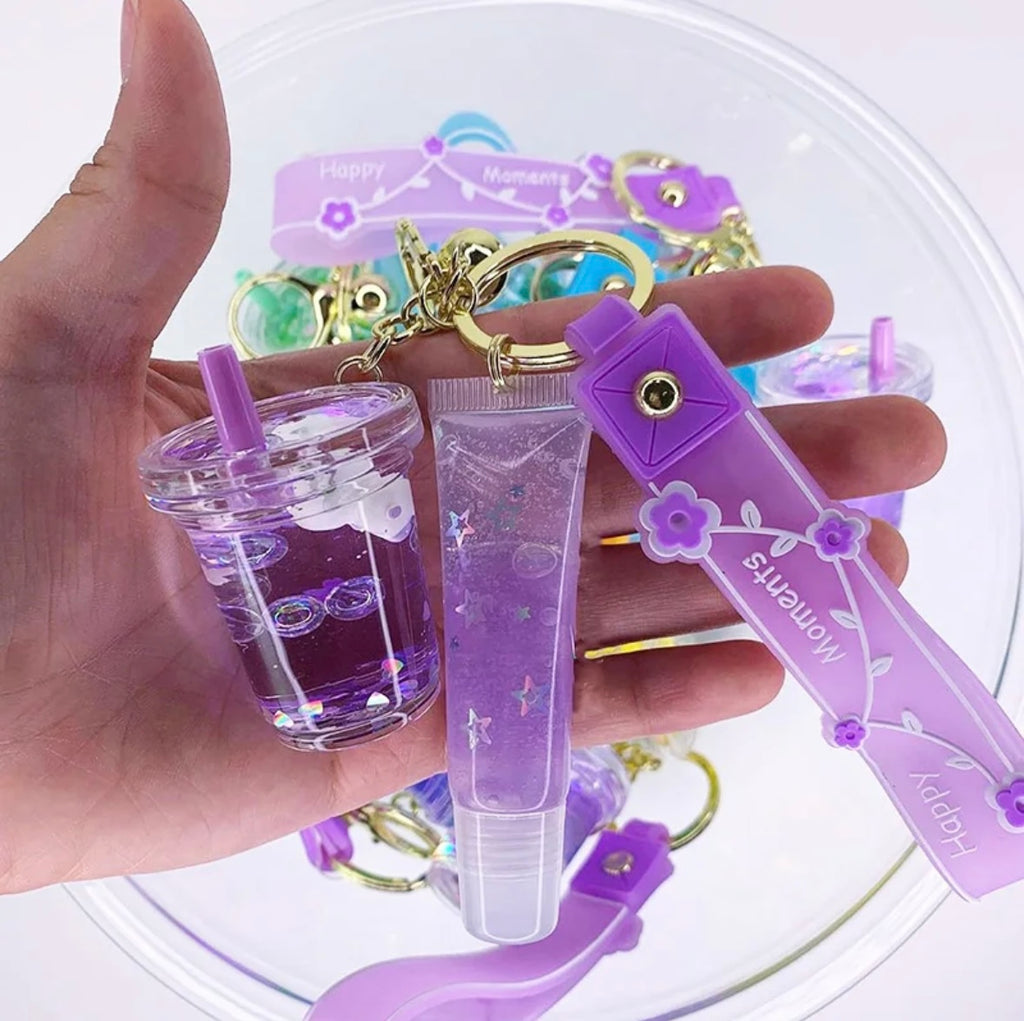 Glam Lips Gloss with key chain